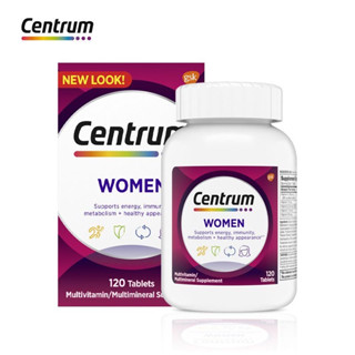 Centrum Multivitamins Women Multimineral Iron Vitamins D3 B Antioxidants วิตามินรวมสำหรับผู้หญิง อาหารเสริมหลายชนิด