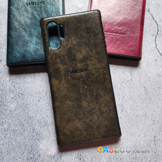 เคส Samsung Galaxy Note10 plus note10+ tpu หนังฟอก หนัง