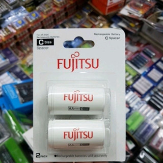 Fujitsu C Adaptor แปลงถ่านขนาด AA เป็น ขนาด C จำนวน2ก้อน (สินค้าไม่รวมถ่านชาร์จ)