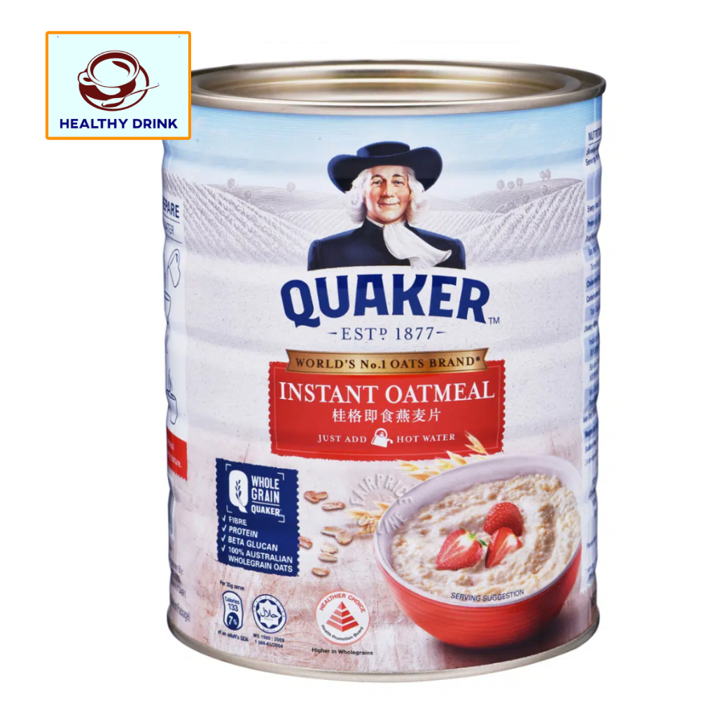 [กระป๋อง] QUAKER เควกเกอร์ ซีเรียล ข้าวโอ๊ต ปรุงสำเร็จ 800 กรัม ส่งเร็ว ธัญพืช ได้มาตรฐาน สะอาด