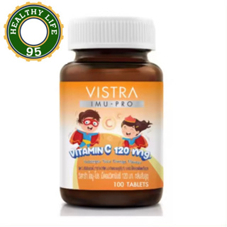 Vistra Immu-Pro Vitamin C 120 mg วิสตร้า ไอมู โปร เม็ดอมวิตามินซี กลิ่นส้มยูซุ