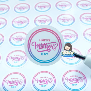 สติกเกอร์วันแม่ Happy Mother’s Day ได้ 70ดวง/แผ่น