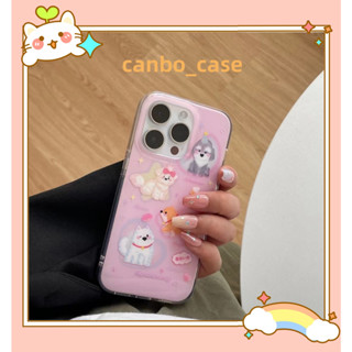 🎁ส่งของขวัญ🎁เคสไอโฟน สำหรับ 11 14 for iPhone Case 13 12 Pro Max น่ารัก การ์ตูน ลูกสุนัข กันกระแทก เคสนิ่ม เคสโทรศัพท์