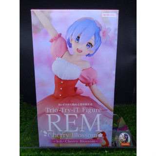 (ของแท้) รี ซีโร่ เรม Rem Cherry Blossom - Re: Zero Trio-Try-It Figure FuRyu