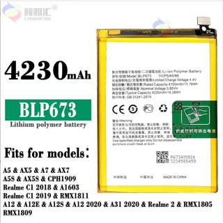 Applicable to OPPO A5 A7 A12 AX5 A3S A8 A11K original mobile phone battery replacement BLP673 4320mAh