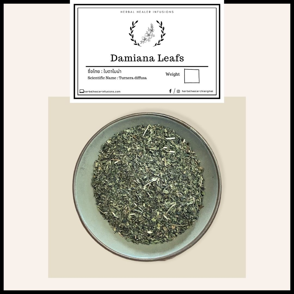 Organic Damiana Leaf (Turnera Diffusa) ใบดาเมียน่า ชาออร์แกนิก