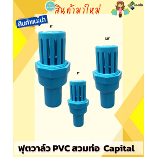 ฟุตวาล์ว PVC หัวกะโหลก PVC สวมท่อ Capital มีให้เลือกหลายขนาด สินค้ามีคุณภาพ