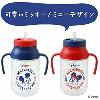 KURUTTO ขวดน้ำหลอดดูด Mickey &amp; Minnie