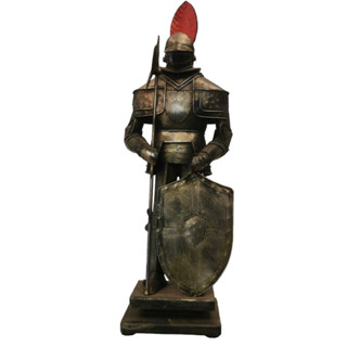 โมเดลอัศวิน อัศวินเหล็ก เรโทร Retro สำหรับสะสม แต่งบ้านIron Knight model for home decoration Knight model (C)