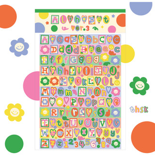 Alphabet Sticker Ver.3 ABC สติ๊กเกอร์อักษรภาษาอังกฤษ