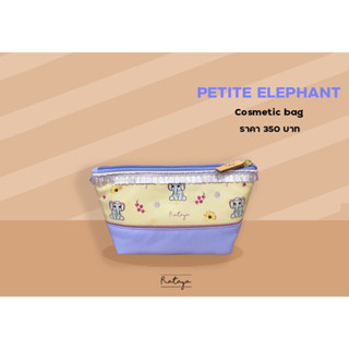 Rataya กระเป๋าใส่เครื่องสำอางและของจุกจิกกระเป๋า ลาย Petite Elephant