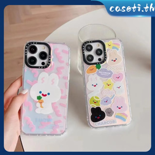 คูปองเคลม🎀เคสไอโ case for iphone 11 12 COCO กระต่ายหลากสี  เคส 14 13 12 11 pro max เคสมือถือกันกระแทก