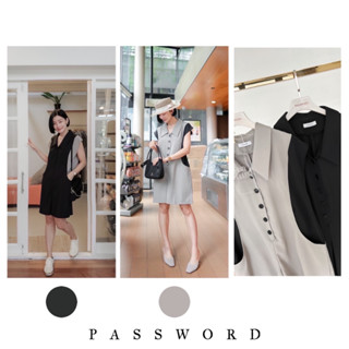 Password จั้มสูท  สีทูโทน​ CARDIGAN_NISTA