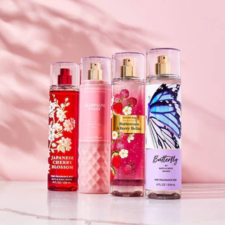 (แท้) น้ำหอมบอดี้มิส Bath and Body Works Fine Fragrance Body Mist ขวดใหญ่ 236 ml.