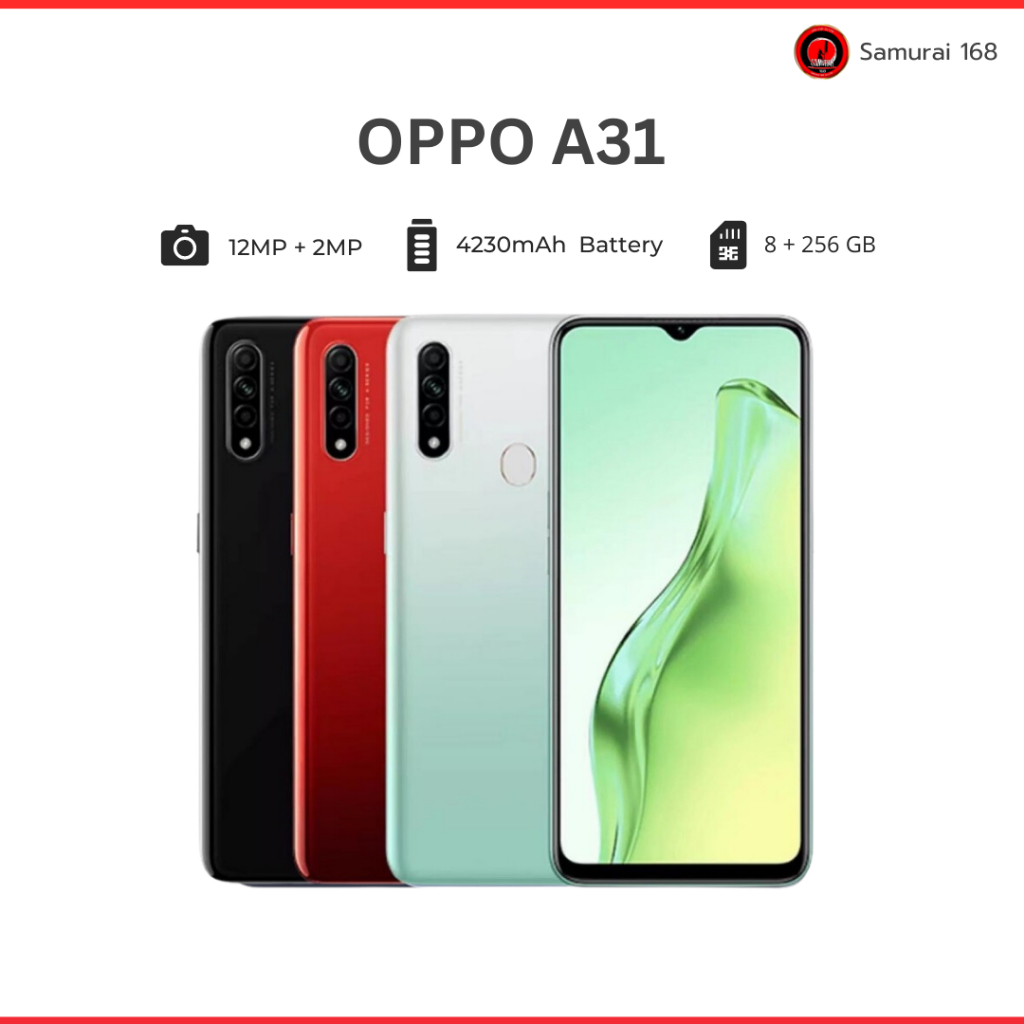 [ พร้อมส่ง ] OPPO A31 จอใหญ่ 6.5 นิ้ว RAM 8 + ROM 256 Android