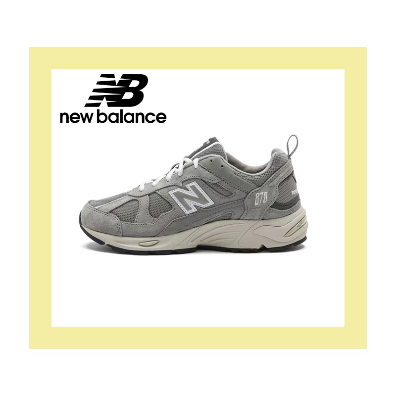 New Balance 878 Grey รองเท้าวิ่งกีฬาสไตล์วินเทจของแท้ 100%