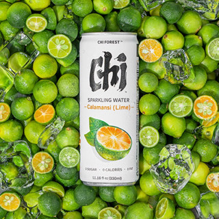 โซดากลิ่นส้ม ไร้น้ำตาล 0 Cal เครื่องดื่มนำเข้า Sparkling Soda 330ml Genki Forest 元气森林 Malamart