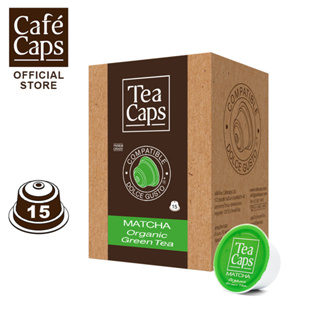 TeaCaps DG TEA 15 - Tea Matcha Nescafe Dolce Gusto Capsule Compatible (1 Box X15 capsules แคปซูล) by Cafecaps