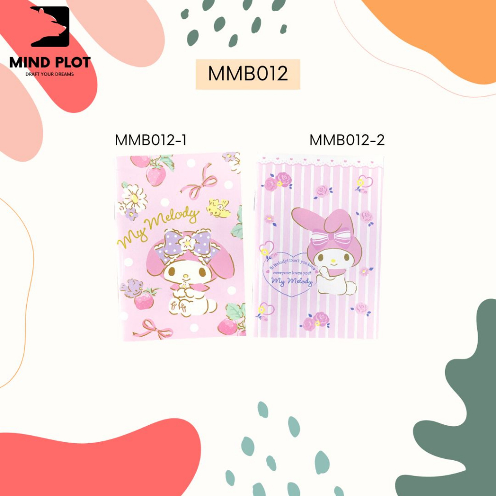 สมุดบันทึก A6 สมุดโน๊ต สมุดลายการ์ตูน (ลิขสิทธิ์แท้)