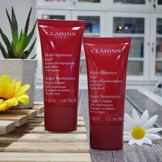 ราคาต่อ 1ชิ้น Clarins Super Restorative Day Cream 30ml Night cream 30ml ครีมบำรุงกลางวัน และ กลางคืน