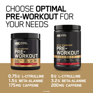 ON, Gold Standard Pre-Workout &amp; Pre Advanced Optimum Nutrition