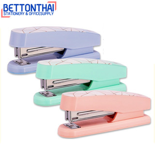 Deli 0402F Stapler เครื่องเย็บกระดาษ ลายหินอ่อนสีพาสเทล เย็บได้ 25 แผ่น คละสี 1 ชิ้น ที่เย็บกระดาษ แม็คเย็บกระดาษ