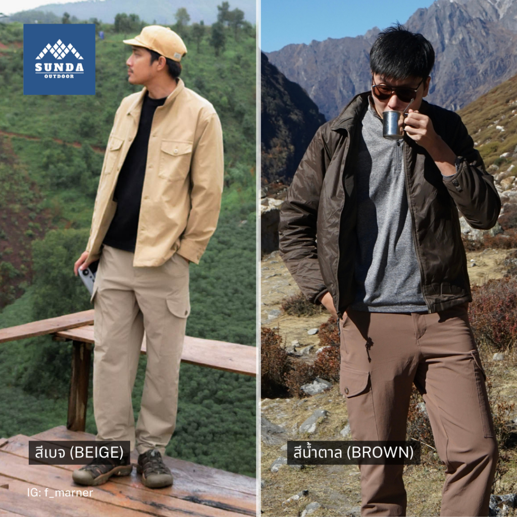 SUNDA OUTDOOR กางเกงเดินป่าคาร์โก้ผู้ชาย Sapan Cargo Men ยืด 4 ทิศ แห้งไว เบา ระบายอากาศ กันละอองน้ำ - รูปที่ 7