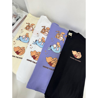 เสื้อยืดโอเวอร์ไซส์ ลายWINNIE THE POOH🍯💛