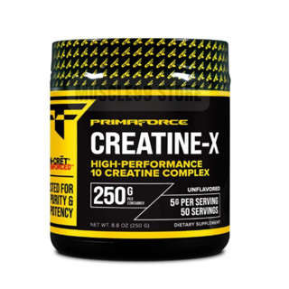 💊PrimaForce Creatine-X, Unflavored, 8.8 oz (250 g) ครีเอทีน เบลนด์ 10 ชนิด ชนิดผง รสจืด เพิ่มแรง เพิ่มมวลกล้ามเนื้อ