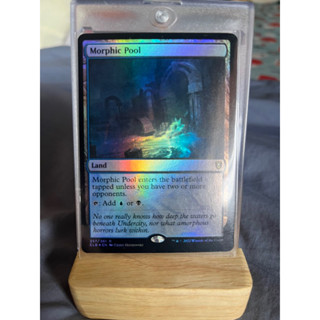 การ์ด MTG Morphic Pool Foil Land Magic the gathering EDH รุ่น Commander CLB สภาพ Nm