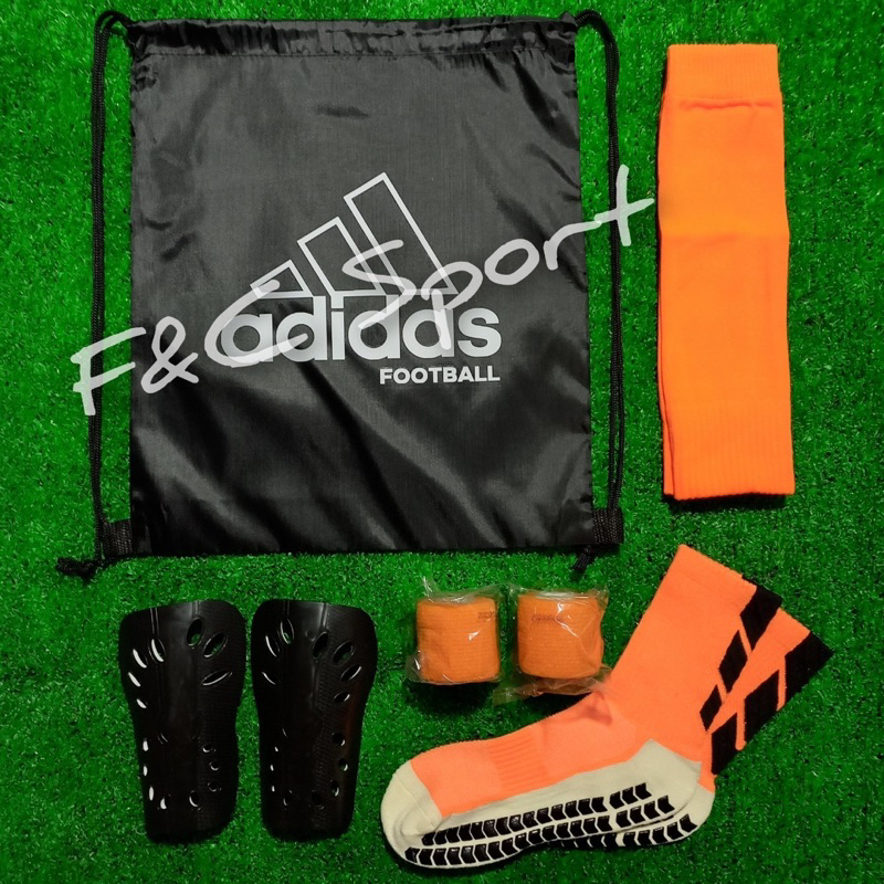 ถุงเท้ากันลื่น ถุงเท้าตัดข้อ  ฟุตบอล อุปกรณ์ฟุตบอล️ เซ็ตถุงผ้าสกรีนลายใส่รองเท้าสตั๊ด ถุงเท้ากันลื่น สนับแข้ง - รูปที่ 2