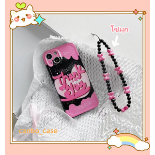 🎁ส่งของขวัญ🎁เคสไอโฟน สำหรับ 11 14 for iPhone Case 13 12 Pro Max ระดับสูง แฟชั่น โซ่มุก กันกระแทก เคสนิ่ม เคสโทรศัพท์