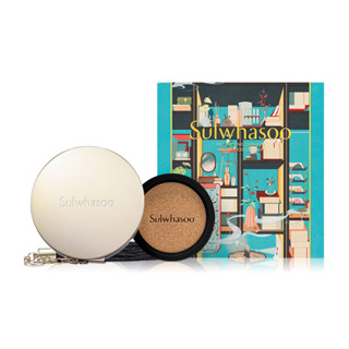 JUL02 ส่งฟรี Sulwhasoo Perfecting Cushion Holiday Collection 15g No.21N  คุชชั่นรองพื้น