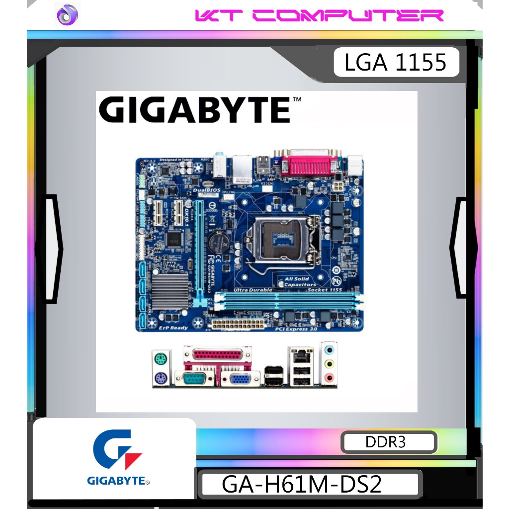 1155/MAINBOARD/GIGABYTE GA-H61M-DS2/DDR3/GEN2-3