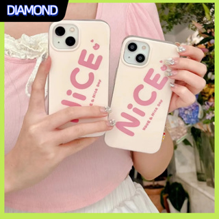 💲คูปองเคลม💲เคสไอโ case for iphone 11 12 ฟอนต์ภาษาอังกฤษ เคส 14 13 12 11 pro max ซิลิโคนเหลวป้องกันการตกหล่น