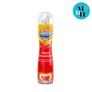 Durex Play Strawberry ขนาด 100 ml. เจลหล่อลื่นสูตรน้ำ กลิ่นสตรอเบอร์รี่ 12877