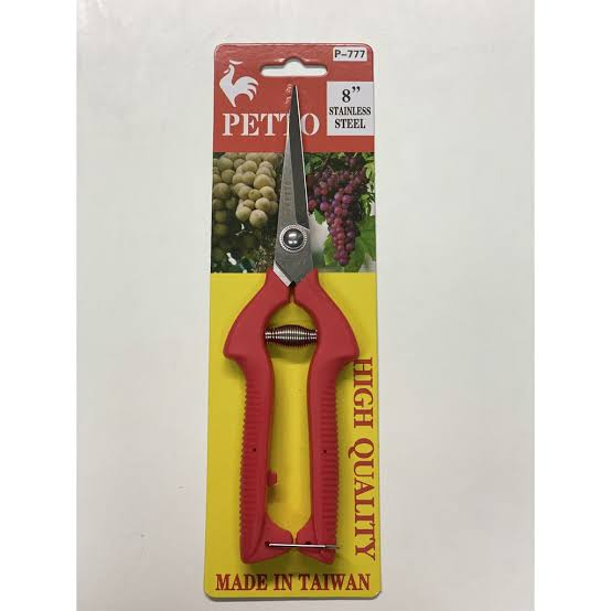 กรรไกรตัดกิิ่ง PETTO ปากตรง 8 นิ้ว แท้ผลิตไต้หวัน รุ่น P-777