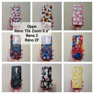 เคสแข็ง Oppo Reno 10xZoom Reno 2 Reno 2F เคสไม่คลุมรอบ เปิดบน-เปิดล่าง (ตอนกดสั่งซื้อ จะมีให้เลือกลาย+รุ่นค่ะ)