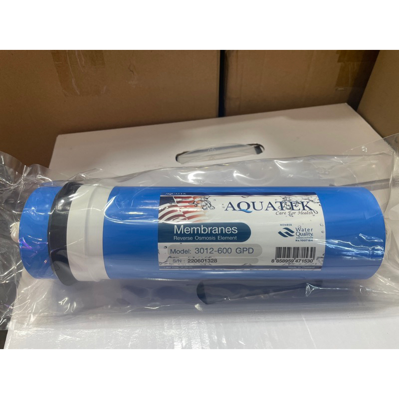 ไส้กรองน้ำROMembrane500-600GPD-AQUATEK🇺🇸🇺🇸12นิ้ว