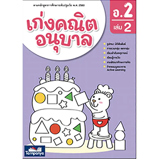 เก่งคณิต อนุบาล อ.1-3 เล่ม 1, 2 หนังสือ ชุด ปูพื้นฐานสมรรถนะคณิตศาสตร์ ธารปัญญา เลือกเล่มได้ [TP]