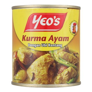 10 Cans Yeos Kurma Chicken with Potatoes 285g