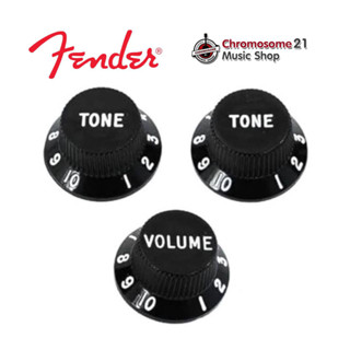 FENDER KNOB AM STRAT BLACK 1-VOL/2-T : F099-1365-000 ( สีดำ)