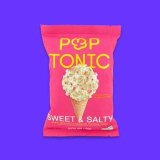 POPTONIC (ป๊อปโทนิค) - ป๊อปคอร์นรสซาว Sweet &amp; Salty (28g)