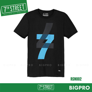 7th Street เสื้อผ้า แนวสตรีท รุ่น เลข7 (ดำ) RSN002 ของแท้