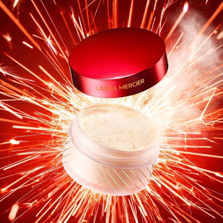 JUL02 ส่งฟรี LAURA MERCIER Set For Luck Translucent Loose Setting Powder 29g With Puff (Limited Edition)  เซ็ตแป้ง + พัฟ