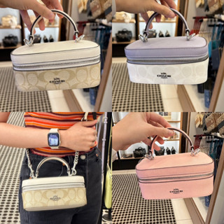 แท้💯%พร้อมส่ง กระเป๋าสะพาย C 0 a c h Train Case Crossbody CJ522