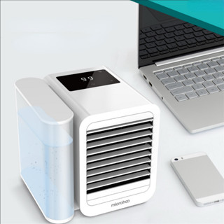 ICG 3 In 1 Air พัดลมตั้งโต๊ะ พัดลมไอเย็น Conditioner Water Cooling พัดลม พัดลมประหยัดพลังงาน Touch Screen Timing Artic Cooler