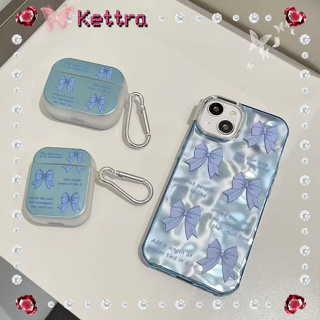 💜Kettra💜ป้องกันการหล่น ขอบเต็ม iPhone 11 14 pro max ผีเสื้อ สีฟ้า ชุบ ริ้วรอย เรียบง่าย หวานสวย case for iPhone 12 13