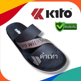 SIZE40-43 KITO รองเท้าแตะลำลองวัยรุ่นฮิตมาก ญ/ช แบบสวม รหัสAB15M