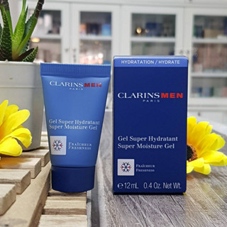 Clarins men gel super hydratant super moisture gel 12ml EXP.03/2025 สำหรับผู้ชายผิวผสม